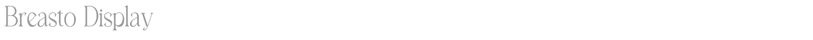 Breasto Display font preview